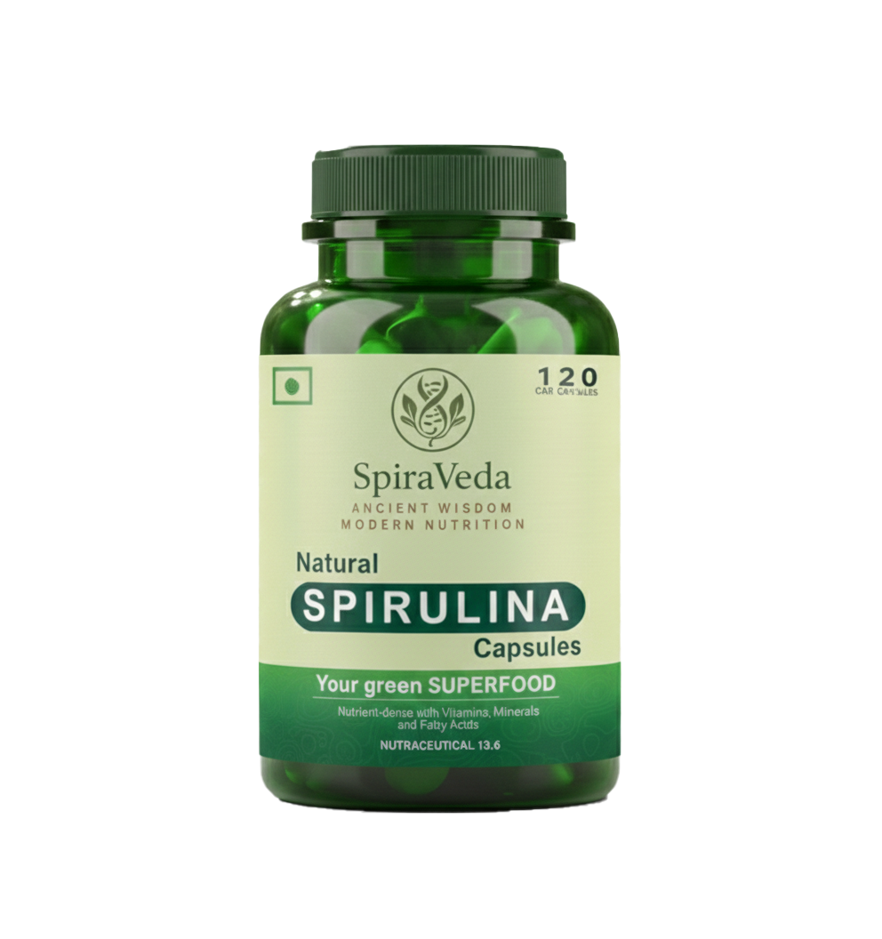 SpiraVeda Spirulina Capsules